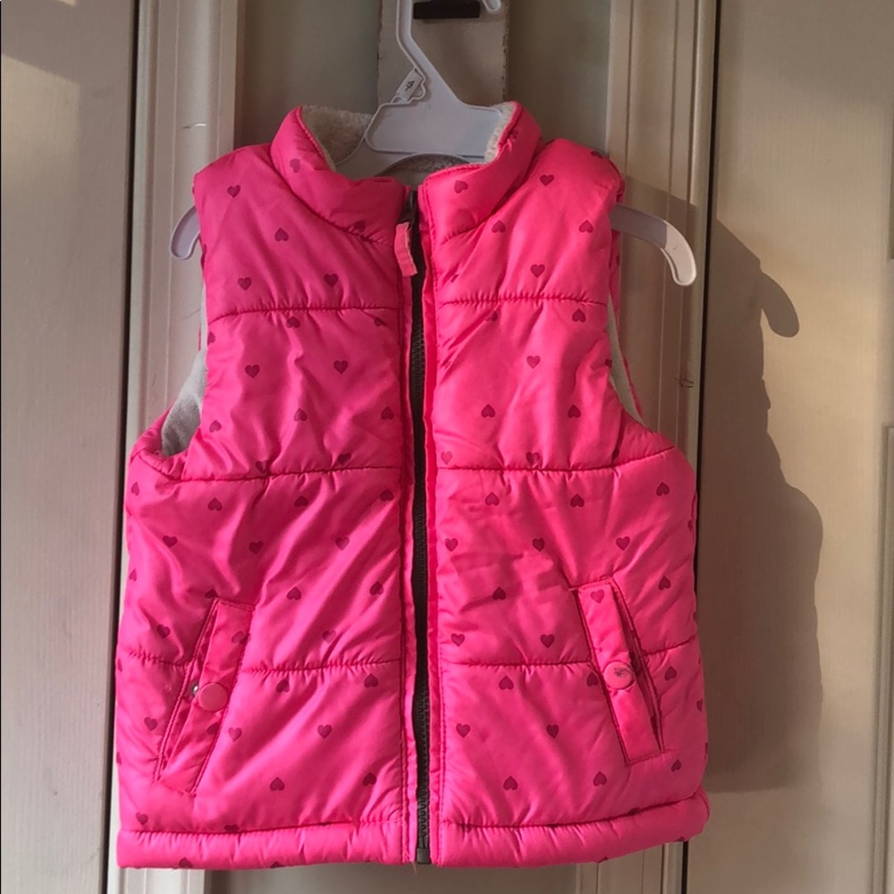 Hot pink heart vest